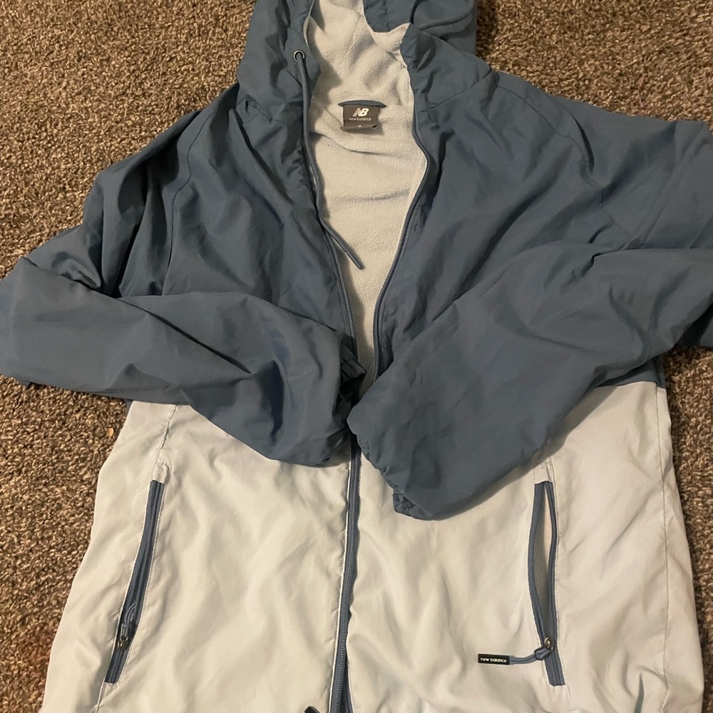 New Balance Light Blue Jacket with Zipper